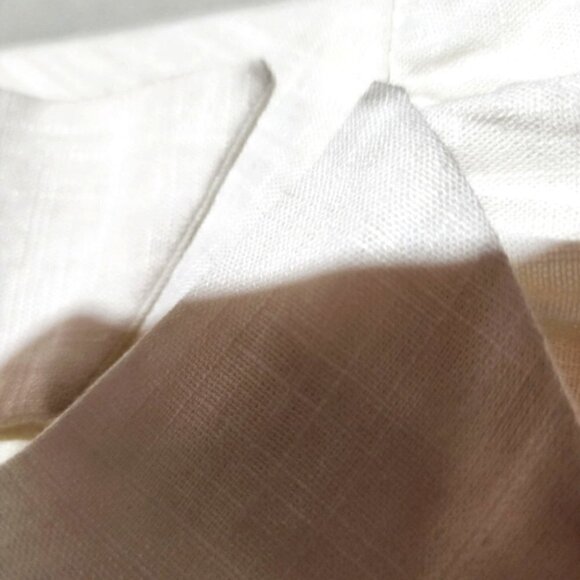 Ever New Puff Sleeve Ruffle Mini Dress Smocked Neckline Porcelain Ivory Size 6 - Picture 15 of 15